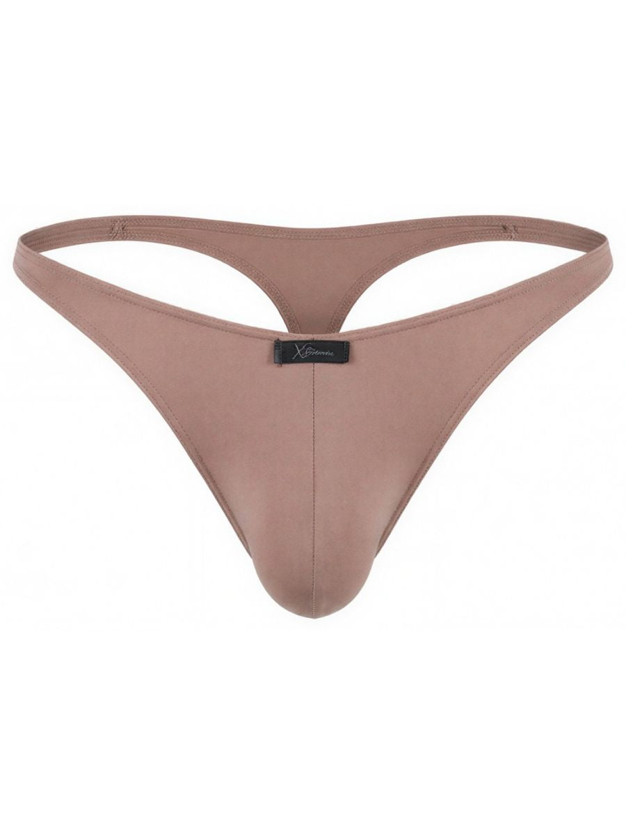 Khaki Xtremen Microfiber Thong 91254 by CITYBOYZ★USA, featuring a comfortable fit and sleek style.