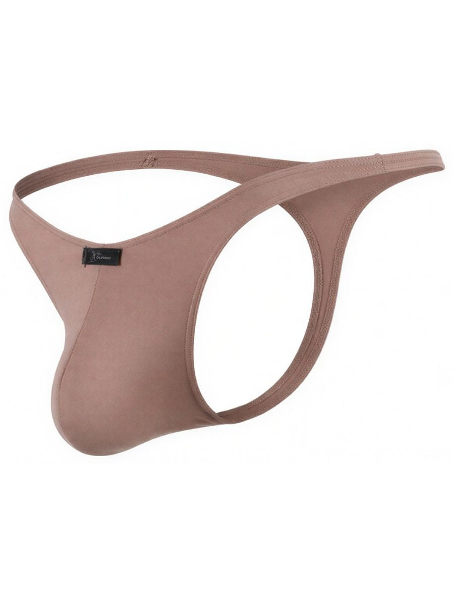 Khaki Xtremen microfiber thong by CITYBOYZ★USA featuring a sleek, comfortable design with minimal coverage and modern style.