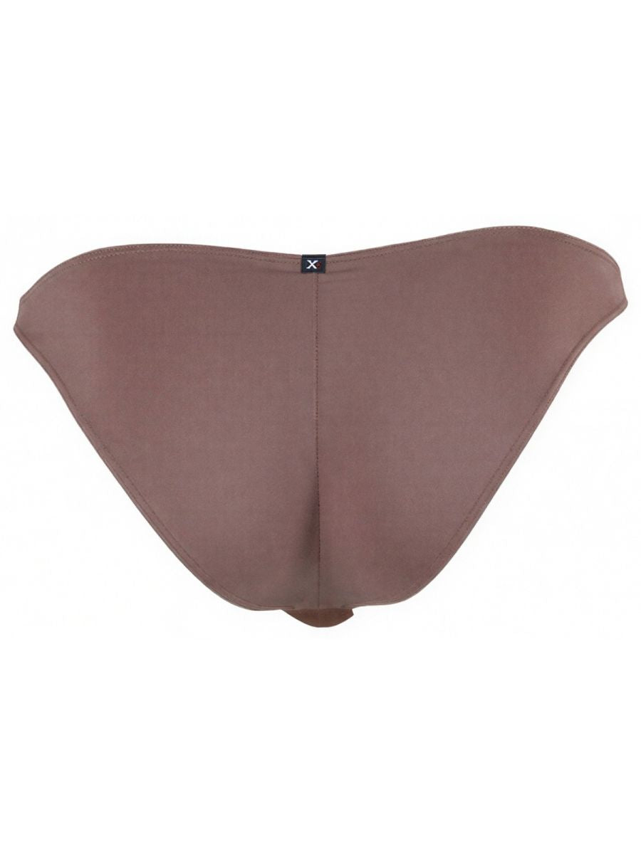 Khaki Xtremen Microfiber Bikini Underwear by CITYBOYZ USA, featuring a sleek fit and smooth microfiber fabric.