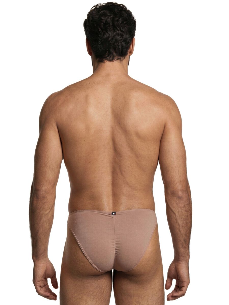 Khaki Xtremen microfiber bikini underwear by CITYBOYZ USA, featuring a sleek, comfortable fit and minimal design.