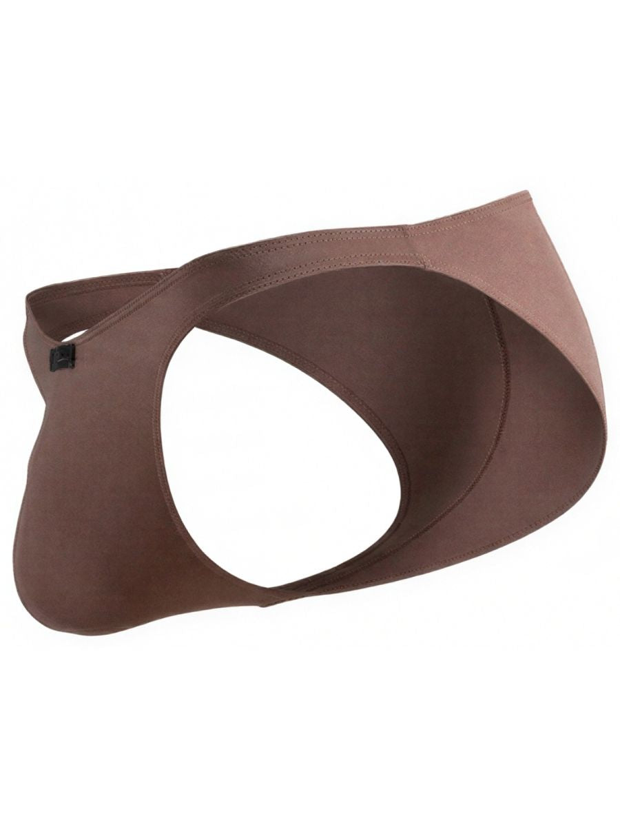 Khaki Xtremen Microfiber Bikini Underwear by CITYBOYZ★USA, showing a close-up of the soft microfiber fabric and bikini style design.