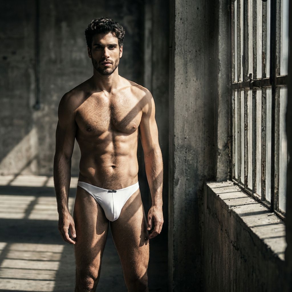 White Xtremen microfiber bikini underwear by CITYBOYZ USA, featuring a sleek, minimal design with comfortable fit.