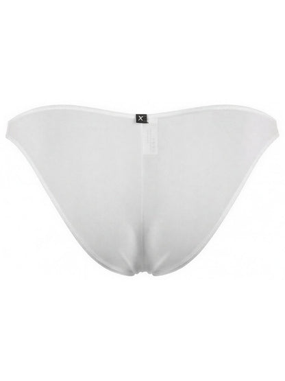 White Xtremen Microfiber Bikini Underwear by CITYBOYZ★USA, showcasing smooth microfiber fabric and classic bikini fit.