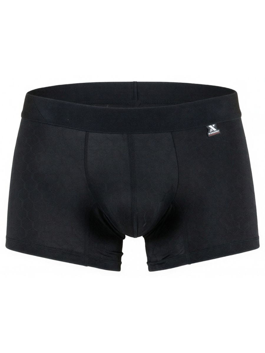 Black Xtremen microfiber boxer brief 91256 by CITYBOYZ USA, featuring a snug fit and smooth fabric for everyday comfort.