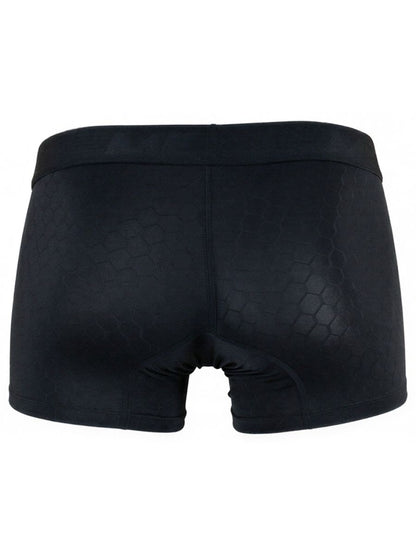 Black Xtremen Microfiber Boxer Brief 91256 by CITYBOYZ★USA, showing the snug fit and smooth microfiber fabric design.