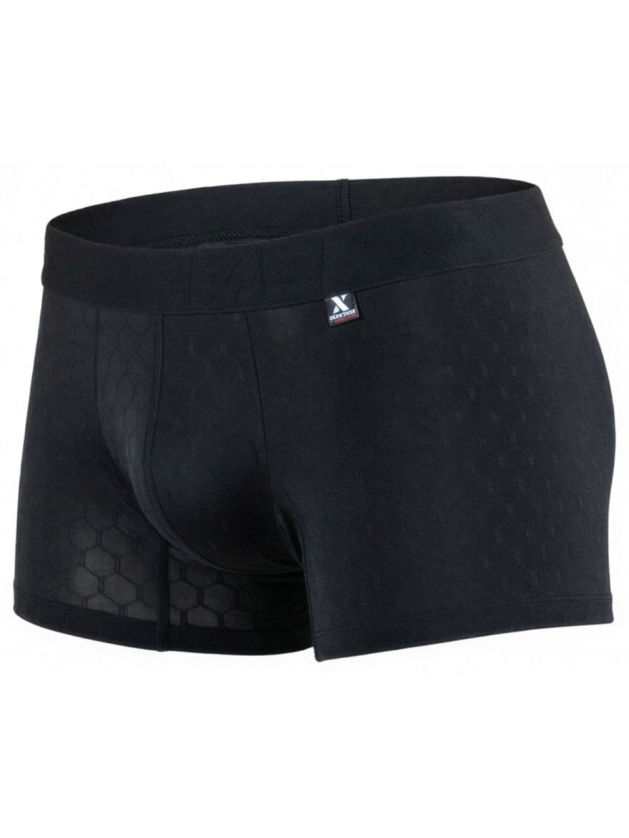 Black Xtremen microfiber boxer brief by CITYBOYZ★USA, showing a close-up of the comfortable, fitted underwear style.