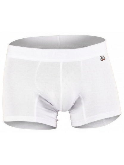 White Xtremen microfiber boxer brief 91256 from CITYBOYZ★USA, close-up view showing soft fabric and comfortable fit