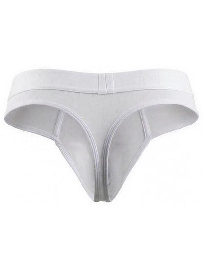 White Xtremen microfiber thong by CITYBOYZ USA, featuring a slim fit and lightweight fabric, designed for comfort and style.