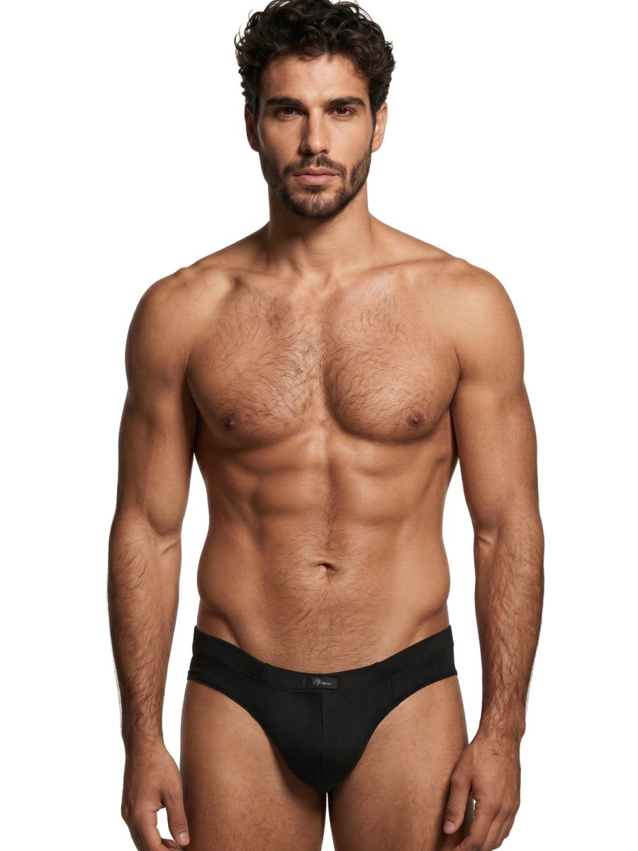Black Xtremen microfiber brief by CITYBOYZ USA featuring smooth fabric and comfortable fit.