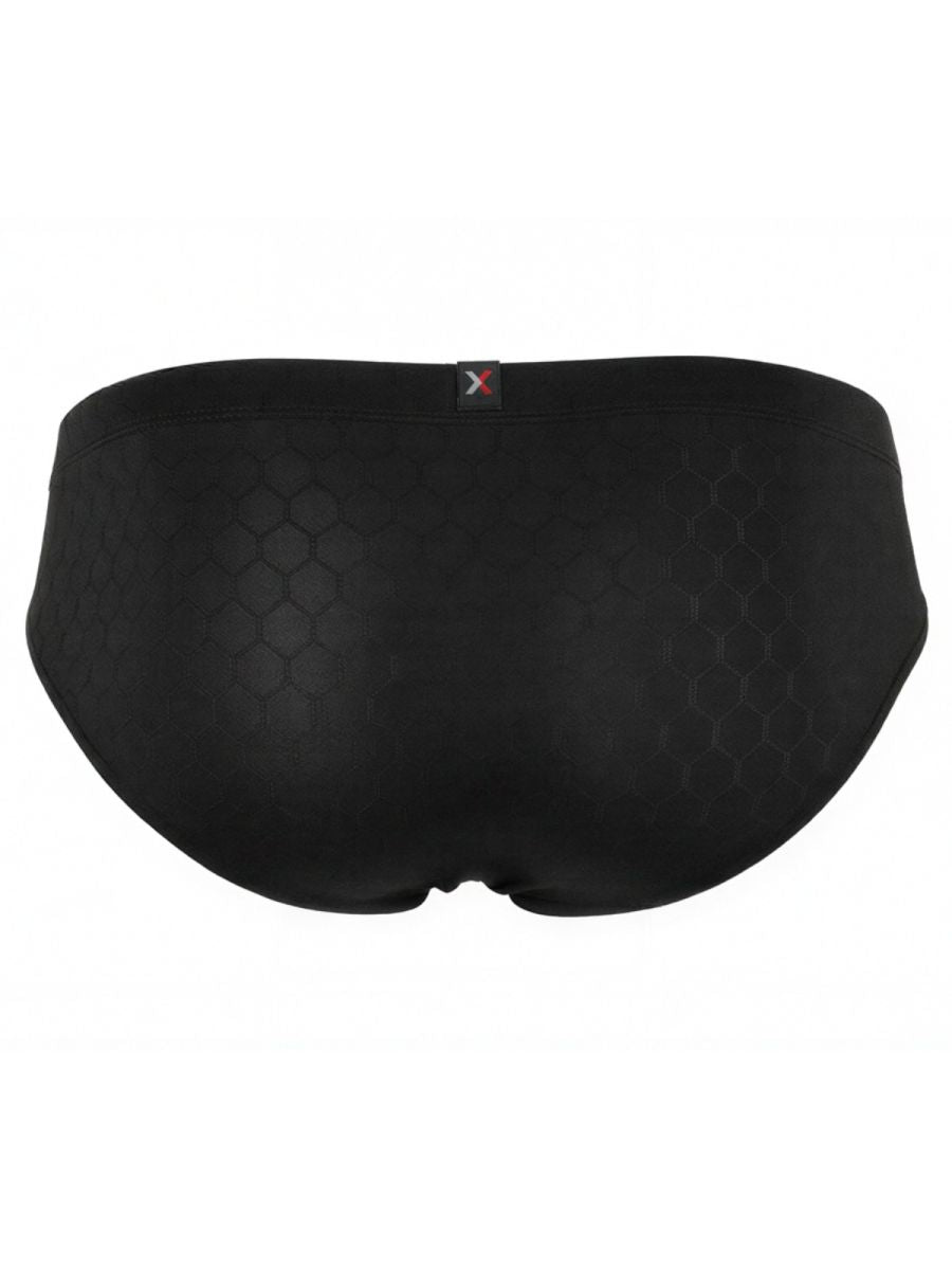 Black Xtremen microfiber brief by CITYBOYZ★USA, showcasing smooth fabric and comfortable fit with a sleek design.