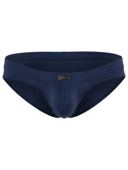 Dark blue Xtremen microfiber brief by CITYBOYZ USA, featuring smooth fabric and classic fit, displayed on a plain background.