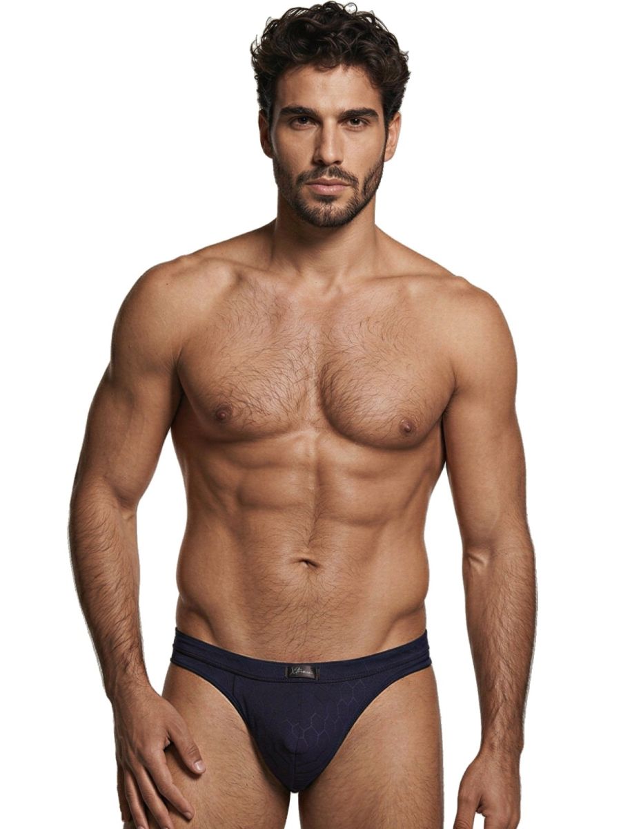 Dark blue Xtremen microfiber brief by CITYBOYZ USA, showcasing a comfortable, form-fitting men's underwear design.