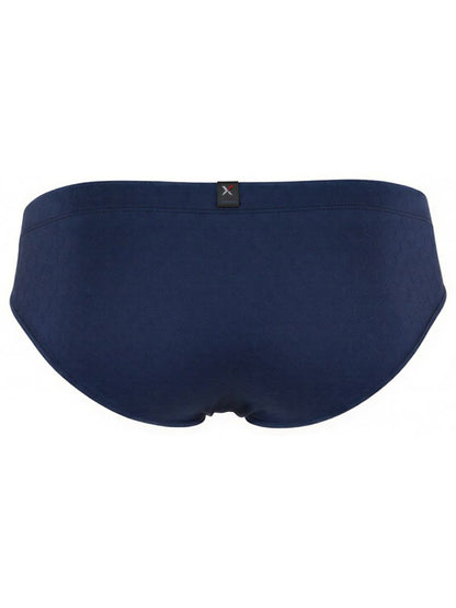 Dark blue Xtremen Microfiber Brief 91258 by CITYBOYZ USA, displaying smooth microfiber fabric and comfortable fit.