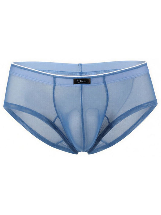 Blue Xtremen microfiber mesh brief by CITYBOYZ USA, showing smooth fabric and comfortable fit with elastic waistband.