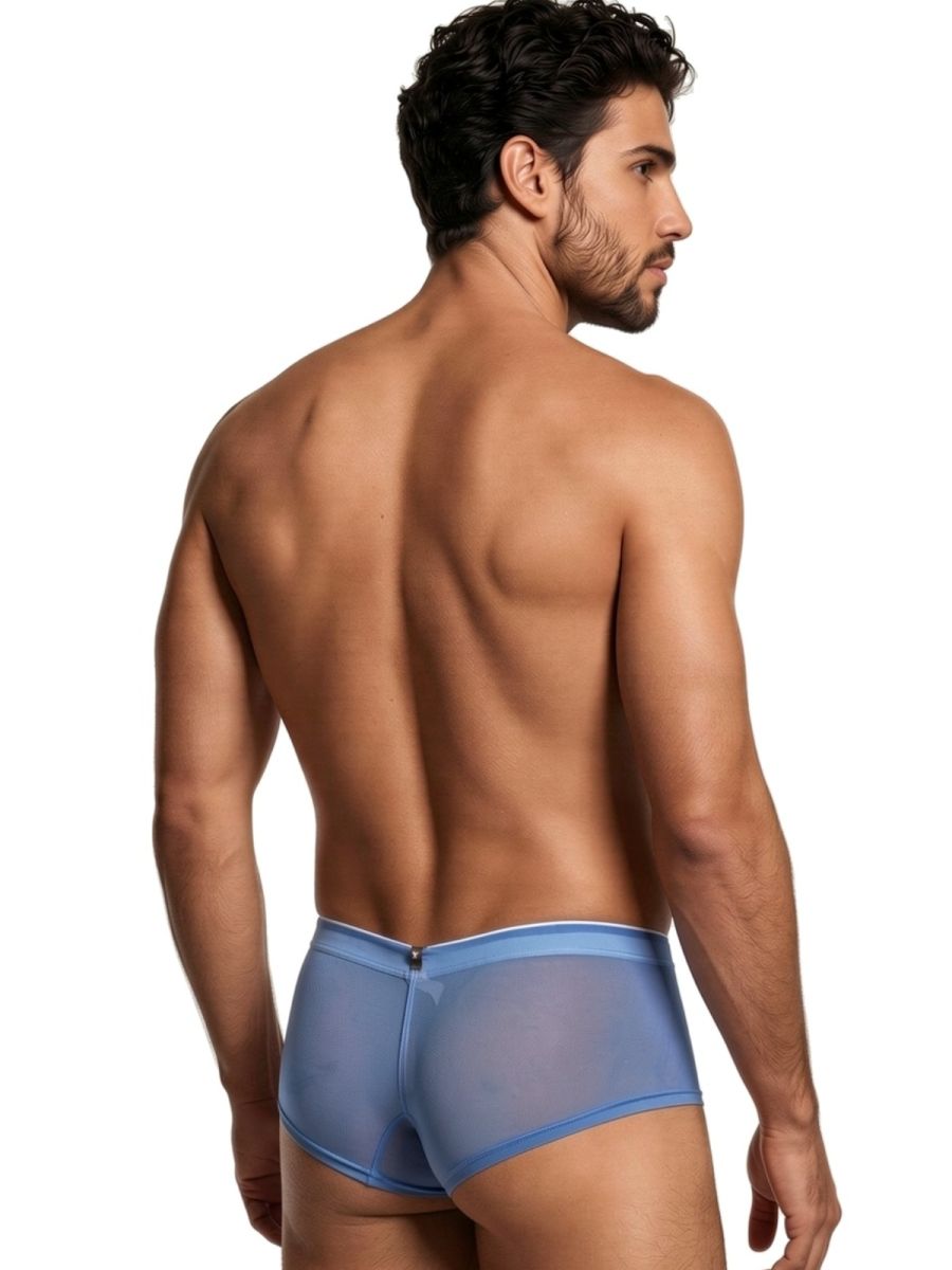Blue Xtremen microfiber mesh briefs by CITYBOYZ★USA, showcasing a comfortable fit and breathable design.