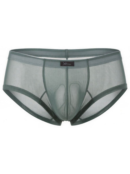 Green Xtremen microfiber mesh brief by CITYBOYZ USA, showing the snug fit and breathable fabric design.