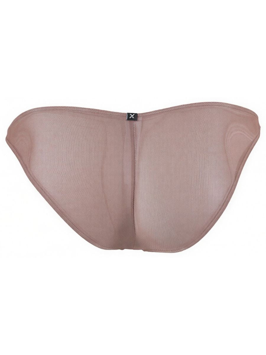 Brown Xtremen Microfiber Mesh Bikini Underwear by CITYBOYZ★USA with breathable mesh fabric and comfortable fit.
