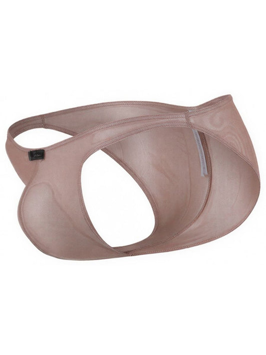 Brown Xtremen microfiber mesh bikini underwear by CITYBOYZ★USA, featuring a comfortable, breathable design with a sleek fit.