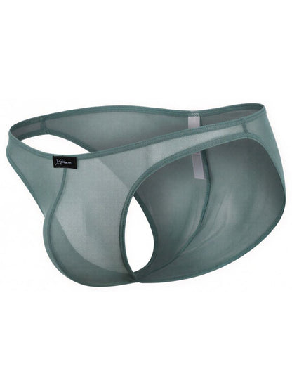 Green Xtremen microfiber mesh bikini underwear by CITYBOYZ★USA featuring a sleek, breathable design with a comfortable fit.