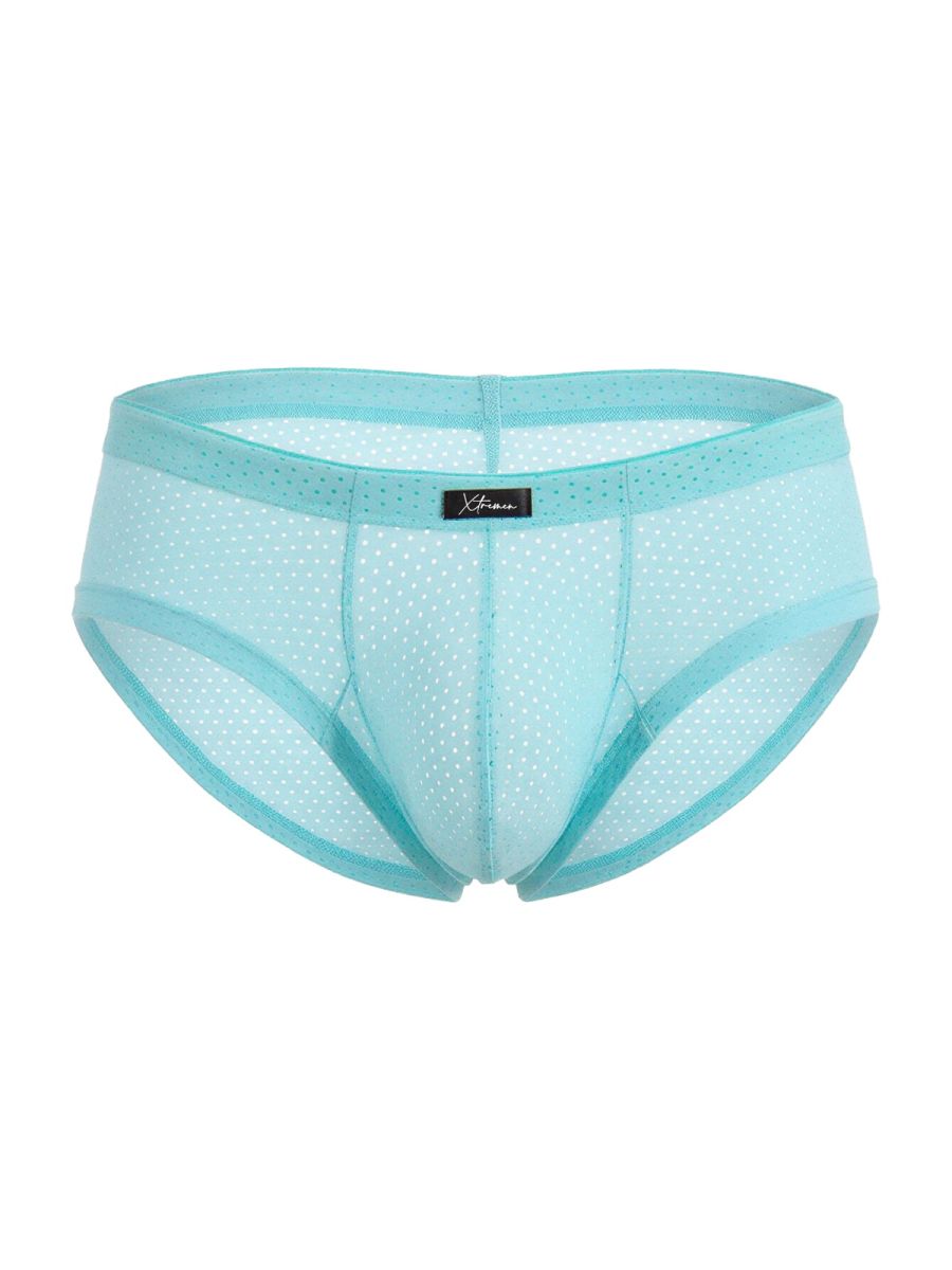 CityBoyz USA Xtremen microfiber mesh brief in seawater color, featuring breathable fabric and comfortable fit.