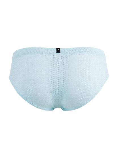 CityBOYZ USA Xtremen microfiber mesh brief in seawater color, featuring breathable mesh fabric and snug fit design.
