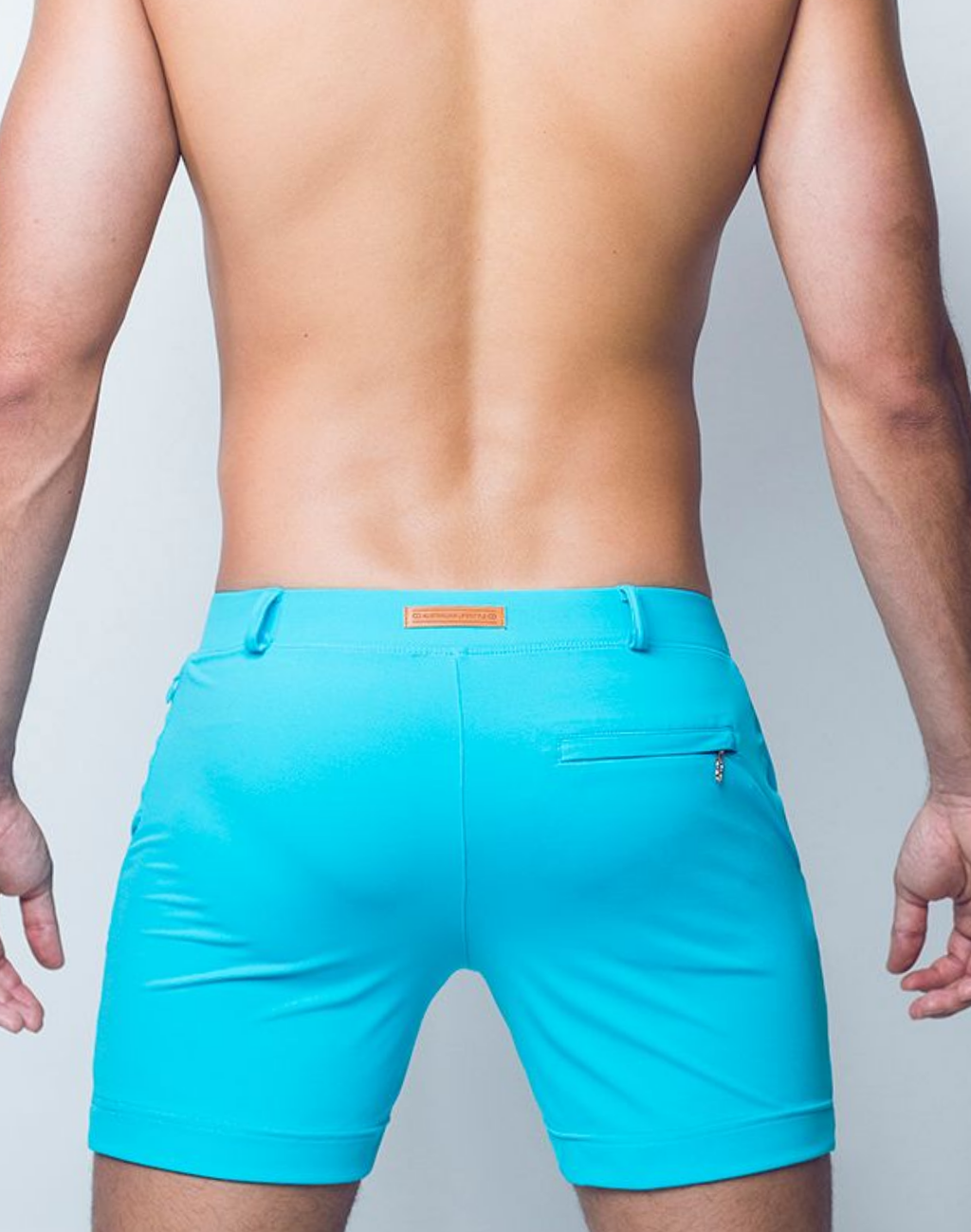 Aqua 2Eros Bondi short by CITYBOYZ★USA, stylish men's shorts with a vibrant aqua color and modern fit.