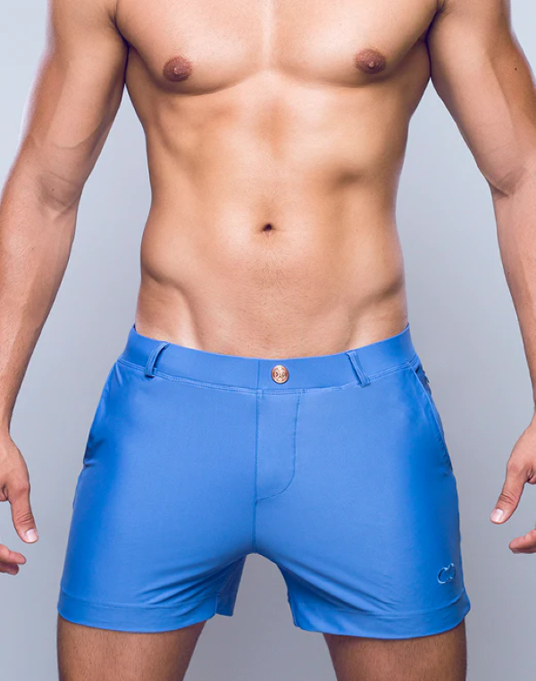 Pair of CITYBOYZ★USA 2Eros Bondi Shorts for men, featuring a stylish fit and premium fabric in a modern design.