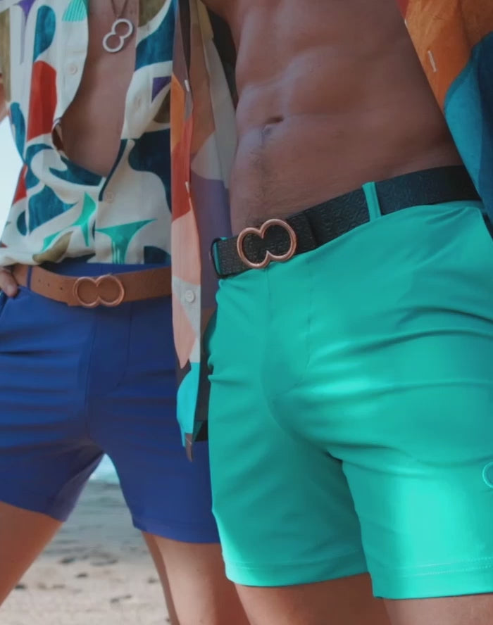 CityBOYZ USA 2Eros Bondi Short in breezegreen, premium men's shorts with stylish design and comfortable fit.