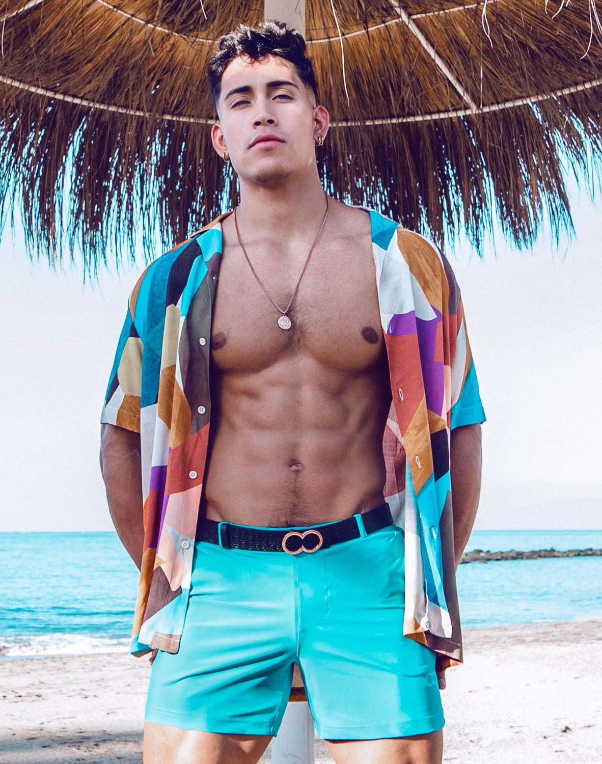CityBOYZ USA 2Eros Bondi Short in breezegreen, premium men's fashion shorts with stylish fit and casual design.