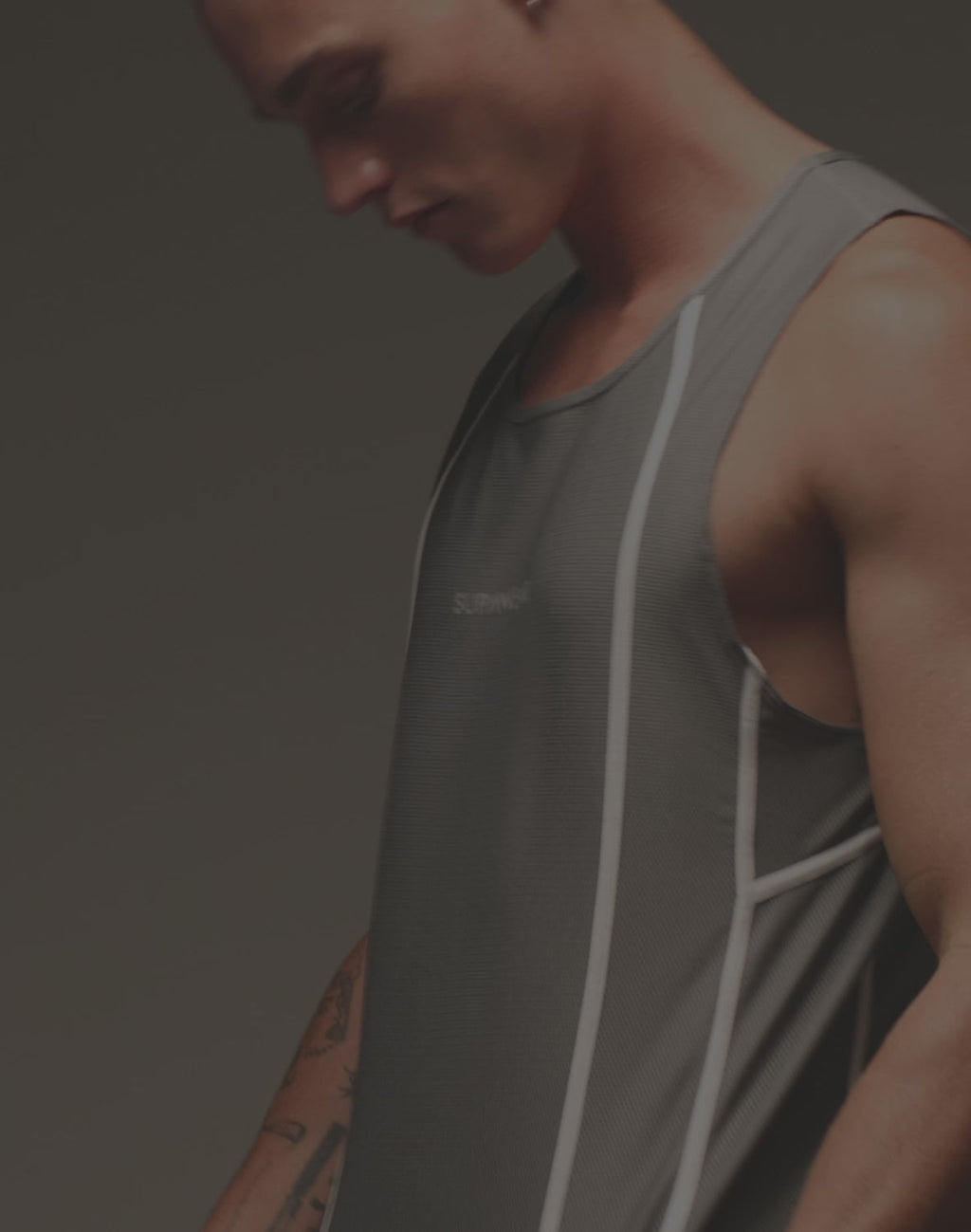 CITYBOYZ★USA Supawear Airflow Tank Top, breathable activewear shirt with sleeveless design and lightweight fabric, close-up view.
