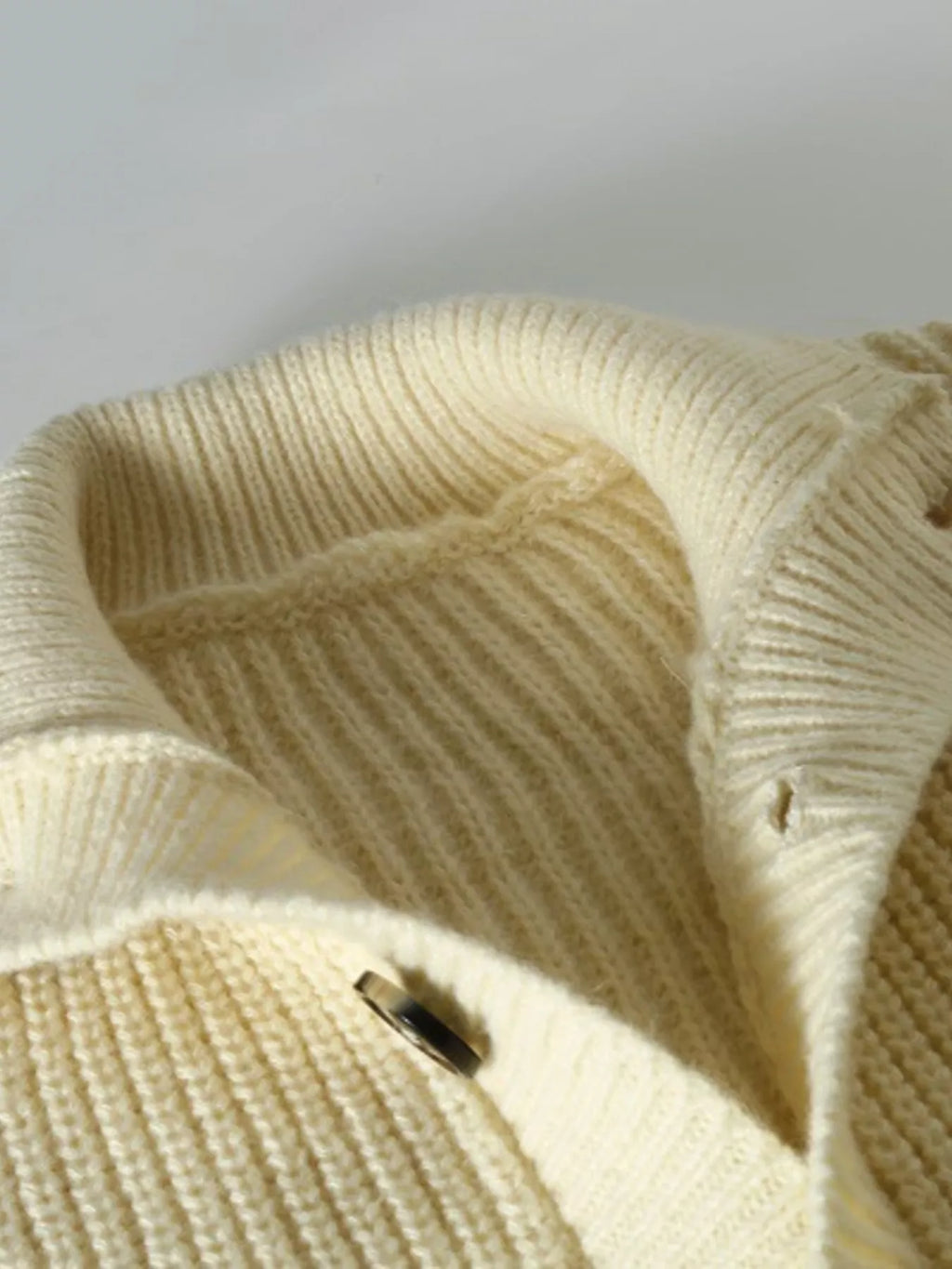 Nobilityze men's full-size ribbed knit cardigan with stand-collar and button-down front, stylish and comfortable for casual wear.