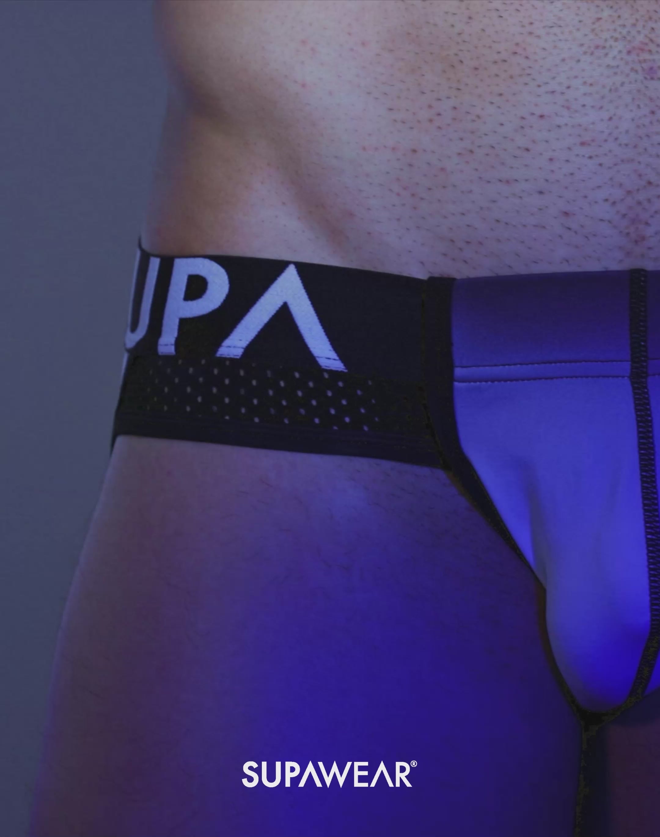 Supawear SPR Max Gradient athletic jockstrap by CITYBOYZ★USA showing the colorful gradient design and supportive fit.