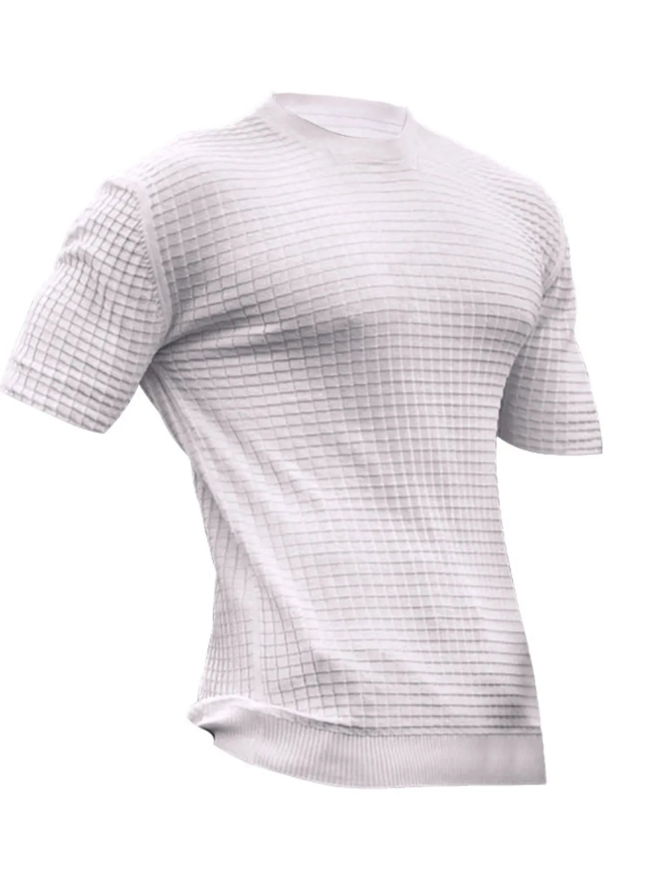 Trendsi DapperMate men's casual short sleeve shirt in lightweight fabric, navy blue with collar and button-front design.