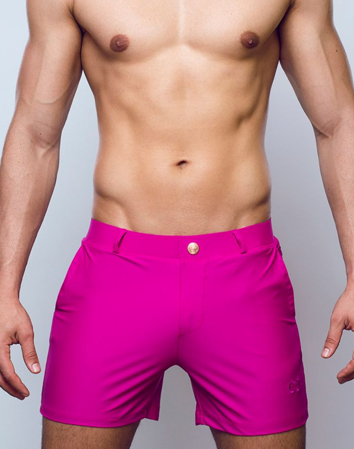 Fuchsia CITYBOYZ★USA 2Eros Bondi Short for men, stylish casual shorts with a bright, vibrant color and comfortable fit.