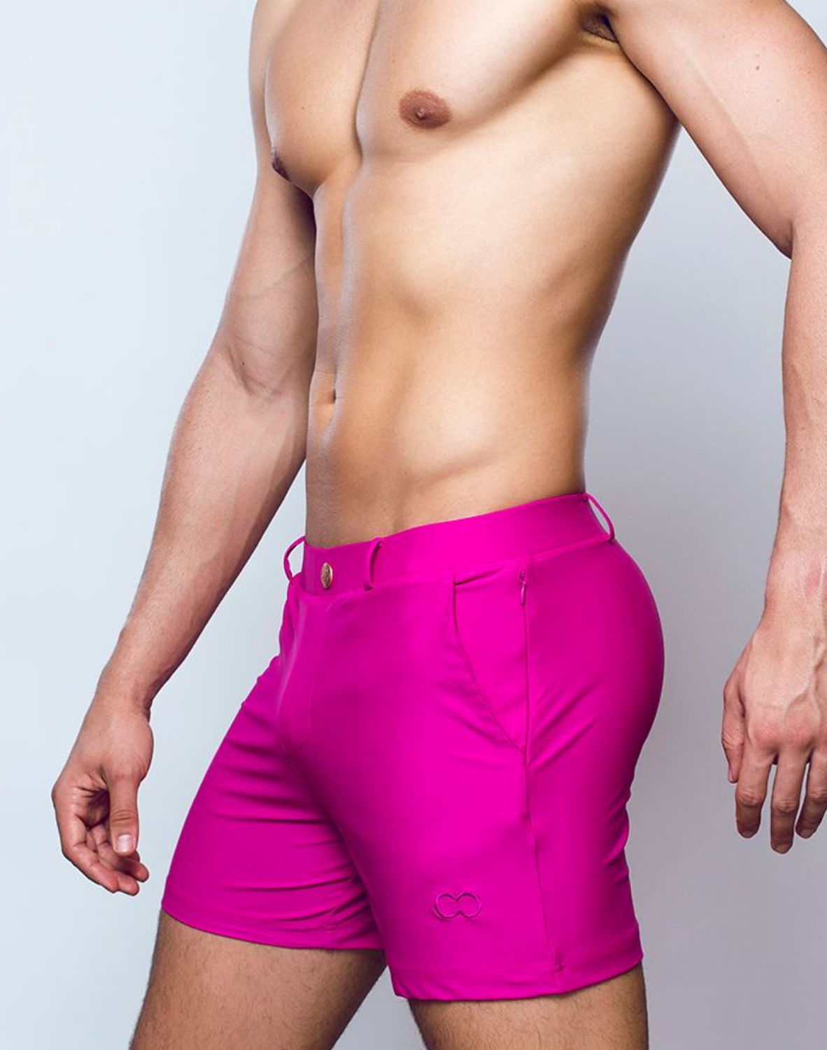 Fuchsia CITYBOYZ★USA 2Eros Bondi Short for men, stylish and comfortable shorts with a vibrant color, perfect for casual wear.