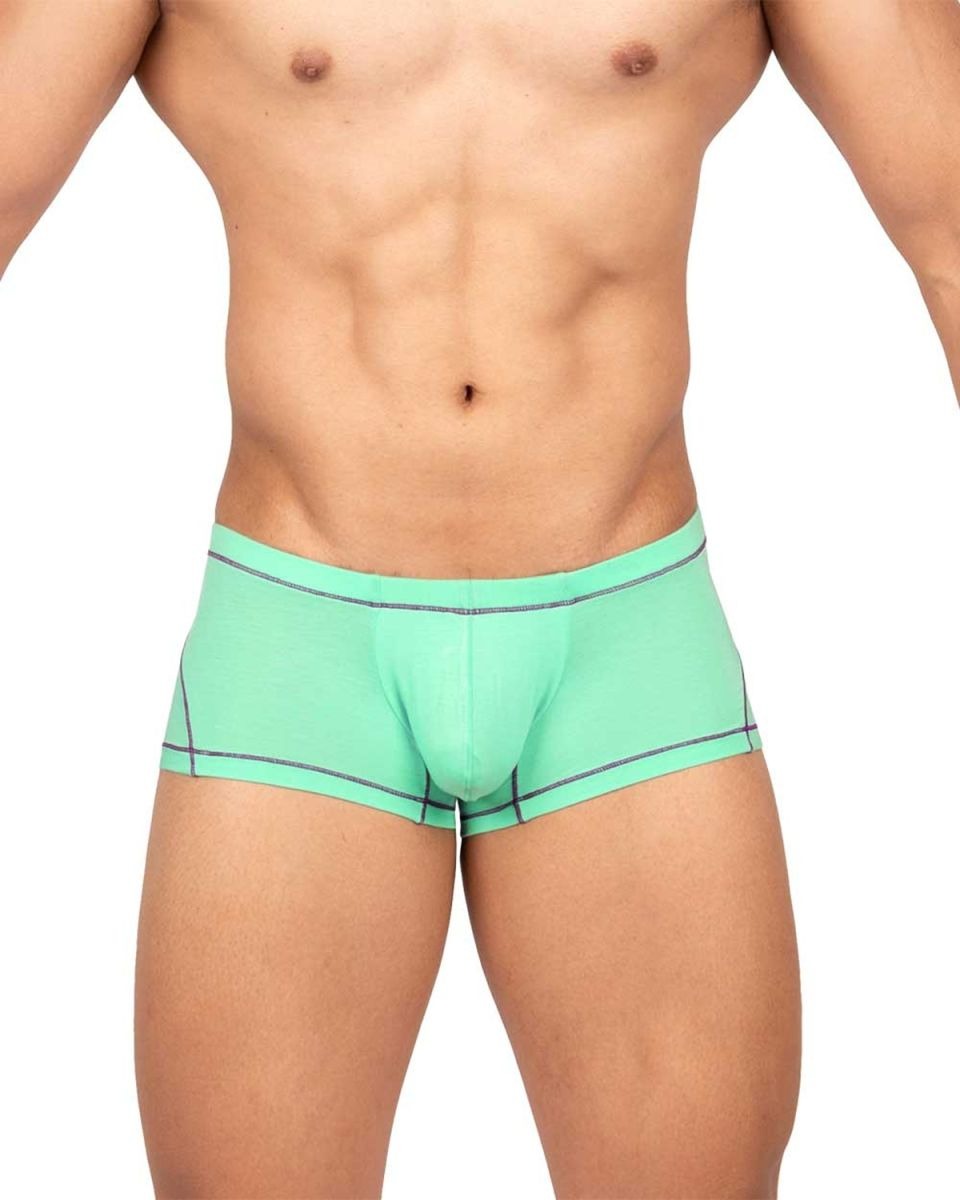 Cyan Private Structure Prime Elysian hipster trunk by CITYBOYZ★USA, showing the comfortable waistband and sleek fabric design.