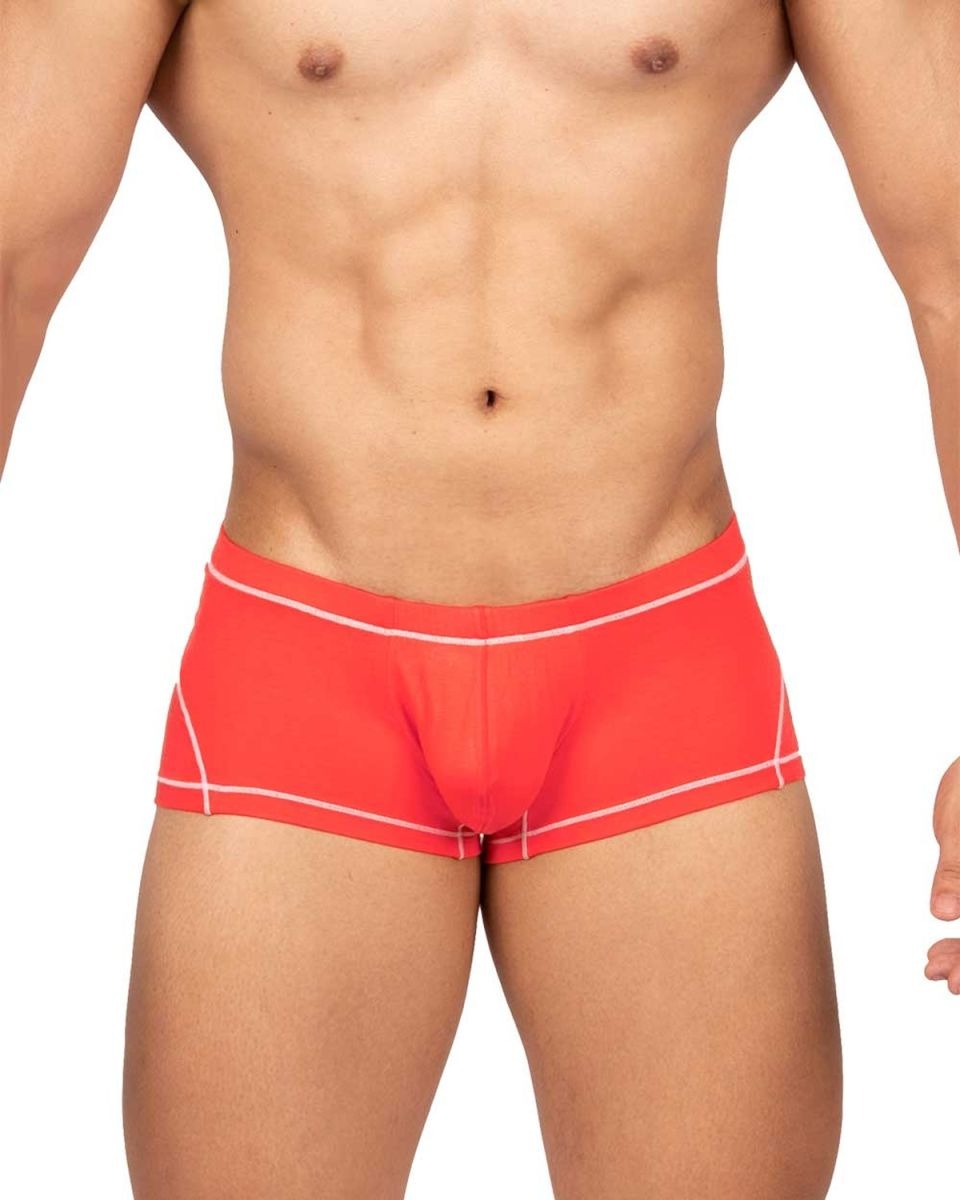 Red Private Structure Prime Elysian Hipster trunk from CITYBOYZ USA, showcasing a comfortable, stylish men's underwear design.