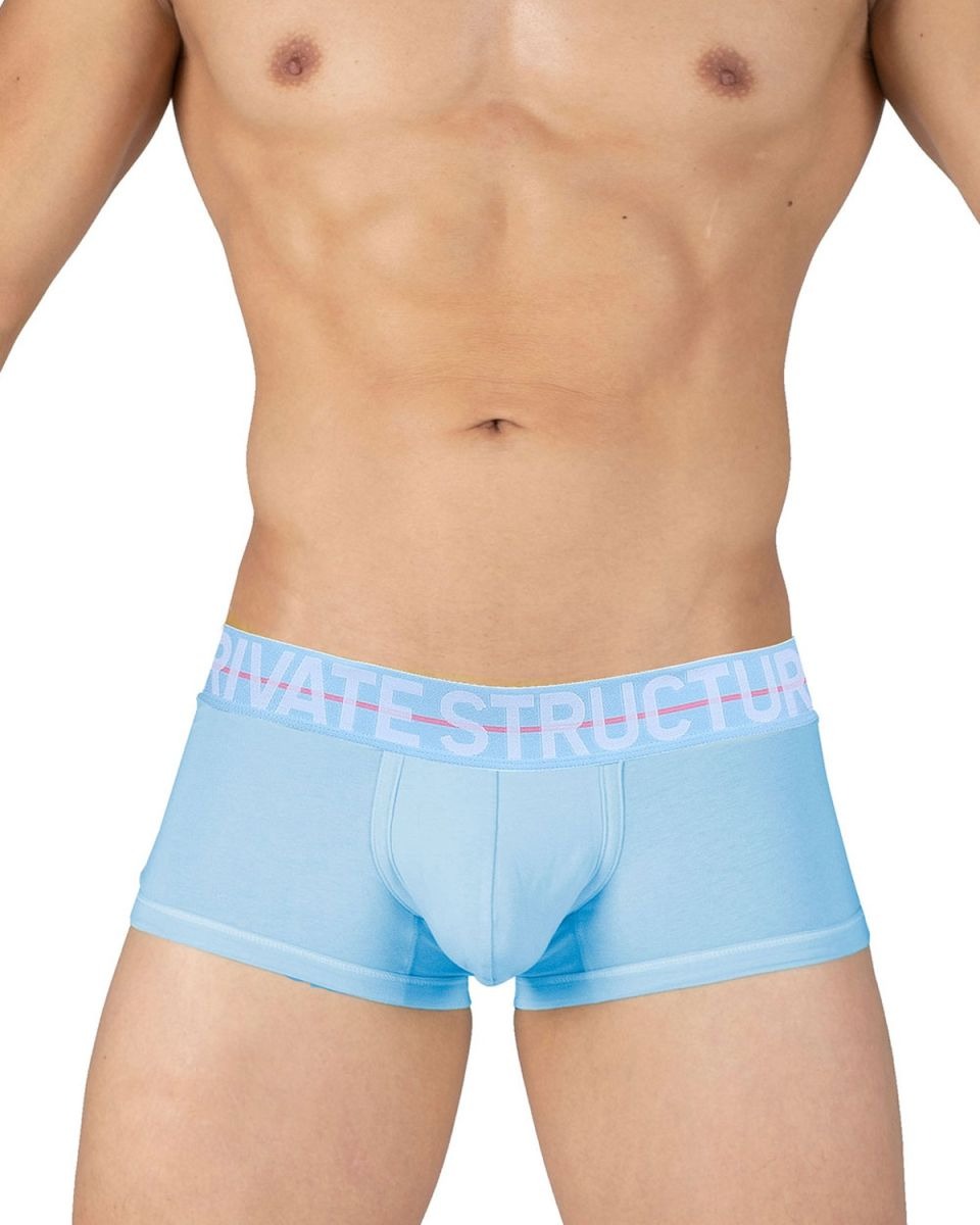 Blue CITYBOYZ USA Private Structure Mo Lite mid waist trunk with sleek design and comfortable fit, displayed on a plain background.