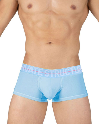 Blue CITYBOYZ USA Private Structure Mo Lite mid waist trunk with sleek design and comfortable fit, displayed on a plain background.