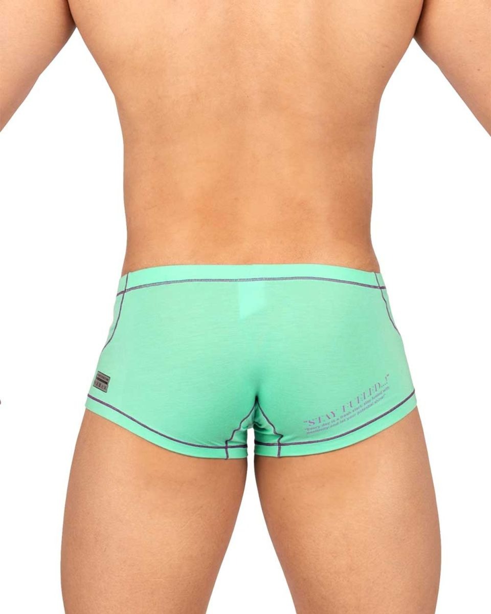 CityBOYZ USA Private Structure Prime Elysian Cyan hipster trunk underwear, soft fabric with stylish design and comfortable fit.