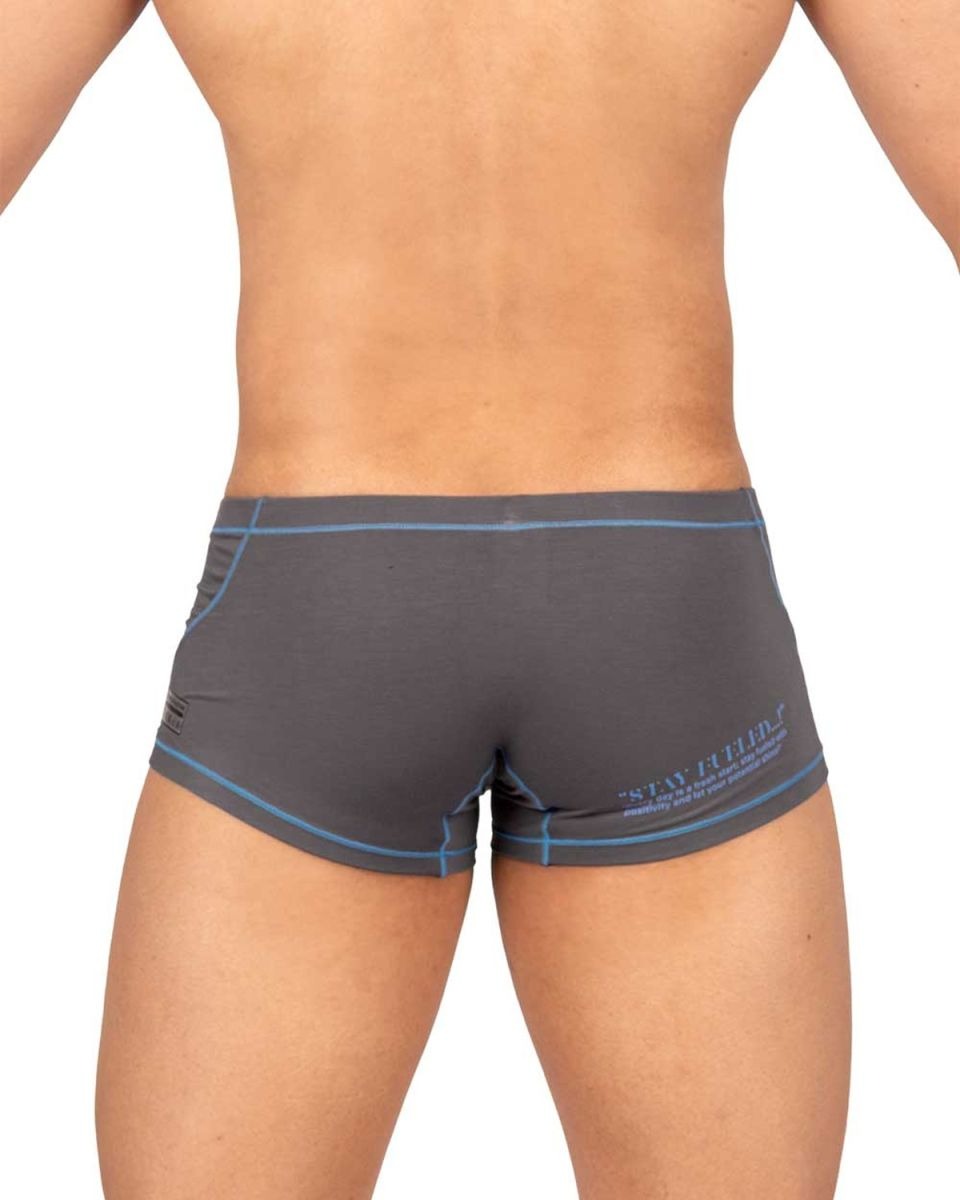 Gray Private Structure Prime Elysian hipster trunk by CITYBOYZ★USA, featuring comfortable fabric and modern design.