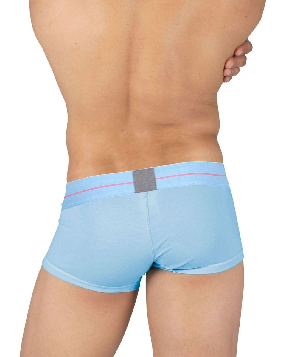 Blue CITYBOYZ★USA Private Structure Mo Lite mid waist trunk with sleek design, displayed on a white background.