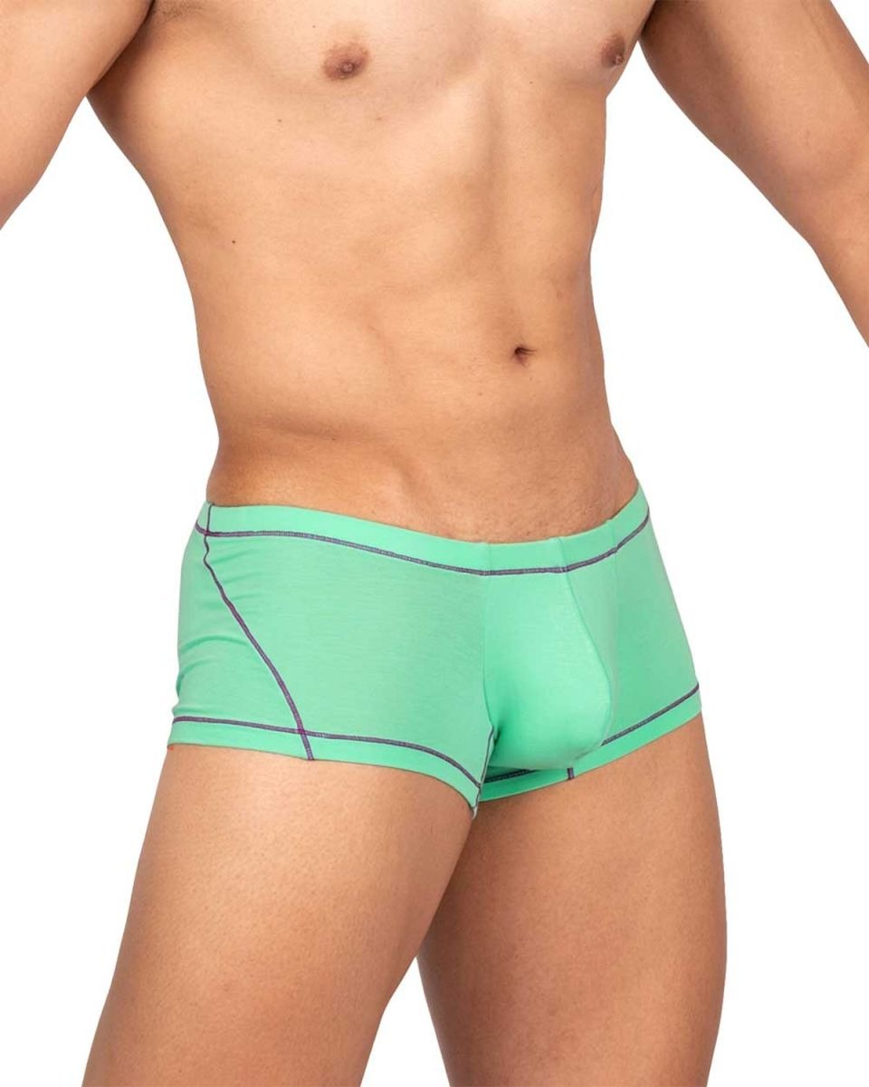CityBoyz USA Private Structure Prime Elysian Cyan hipster trunk underwear, soft cotton fabric with stylish design.