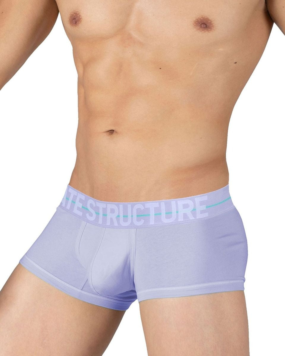 Lilac CityBOYZ USA Private Structure Mo Lite mid waist trunk, showing soft fabric and comfortable fit with branding details.