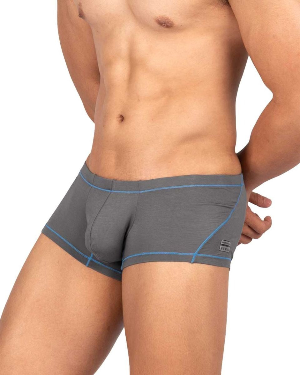 Gray Private Structure Prime Elysian Hipster trunk underwear by CITYBOYZ★USA with comfortable fit and stylish design.