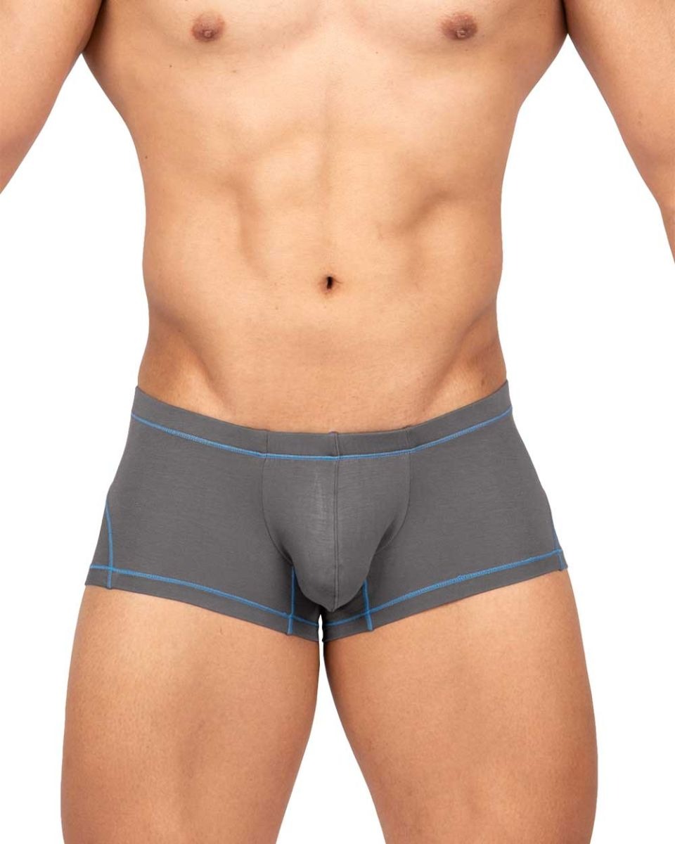 Gray CityBoyz USA Private Structure Prime Elysian Hipster trunk underwear with a comfortable fit and stylish design.
