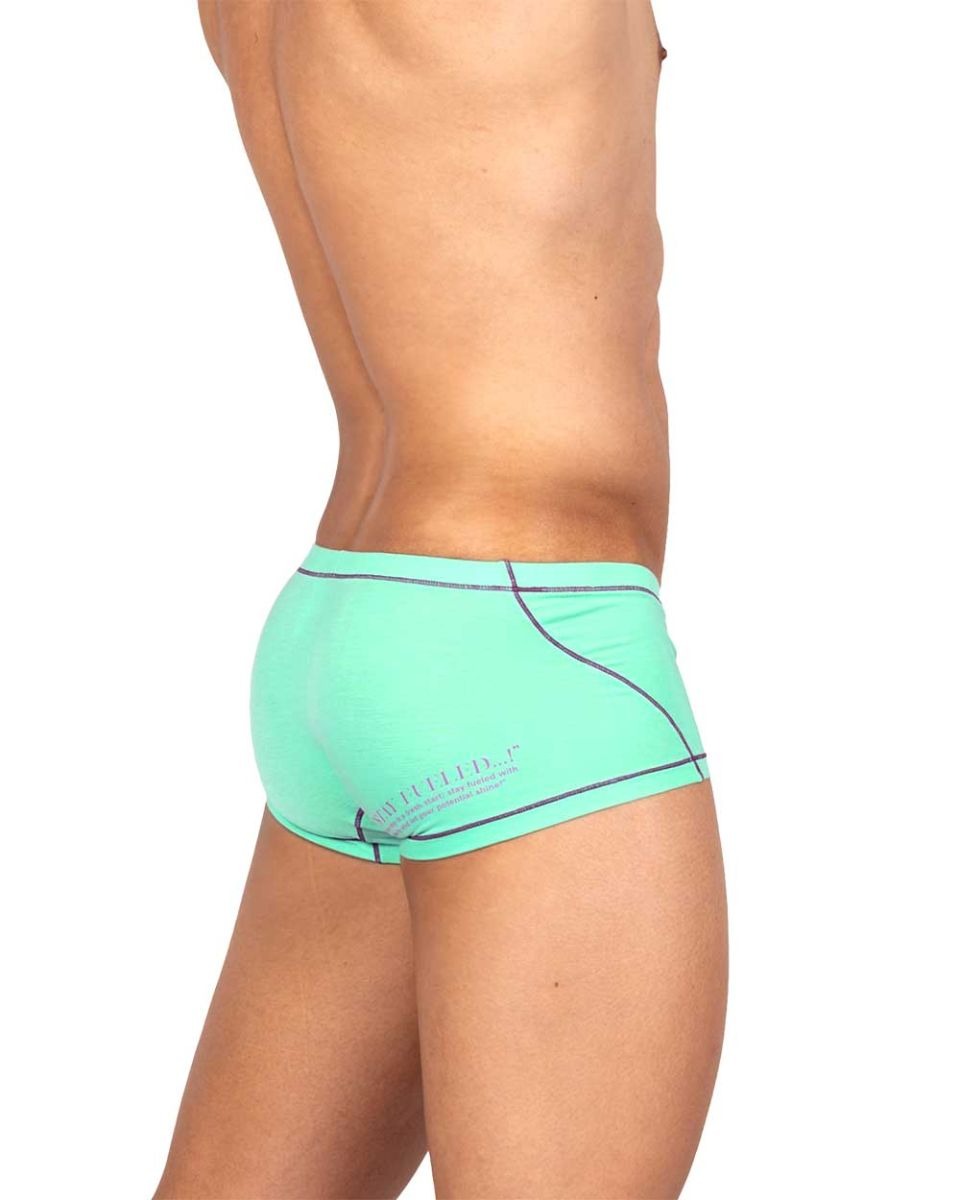 CityBOYZ USA Private Structure Prime Elysian cyan hipster trunk underwear with comfortable fit and stylish design.