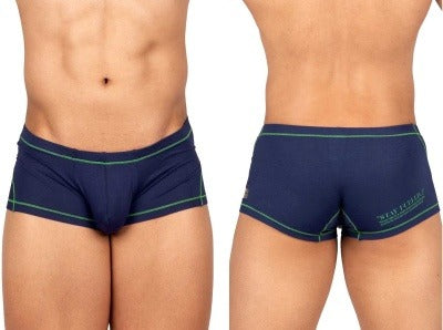 Blue CITYBOYZ★USA Private Structure Prime Elysian hipster trunk with sleek design and comfortable fit, shown in close-up.