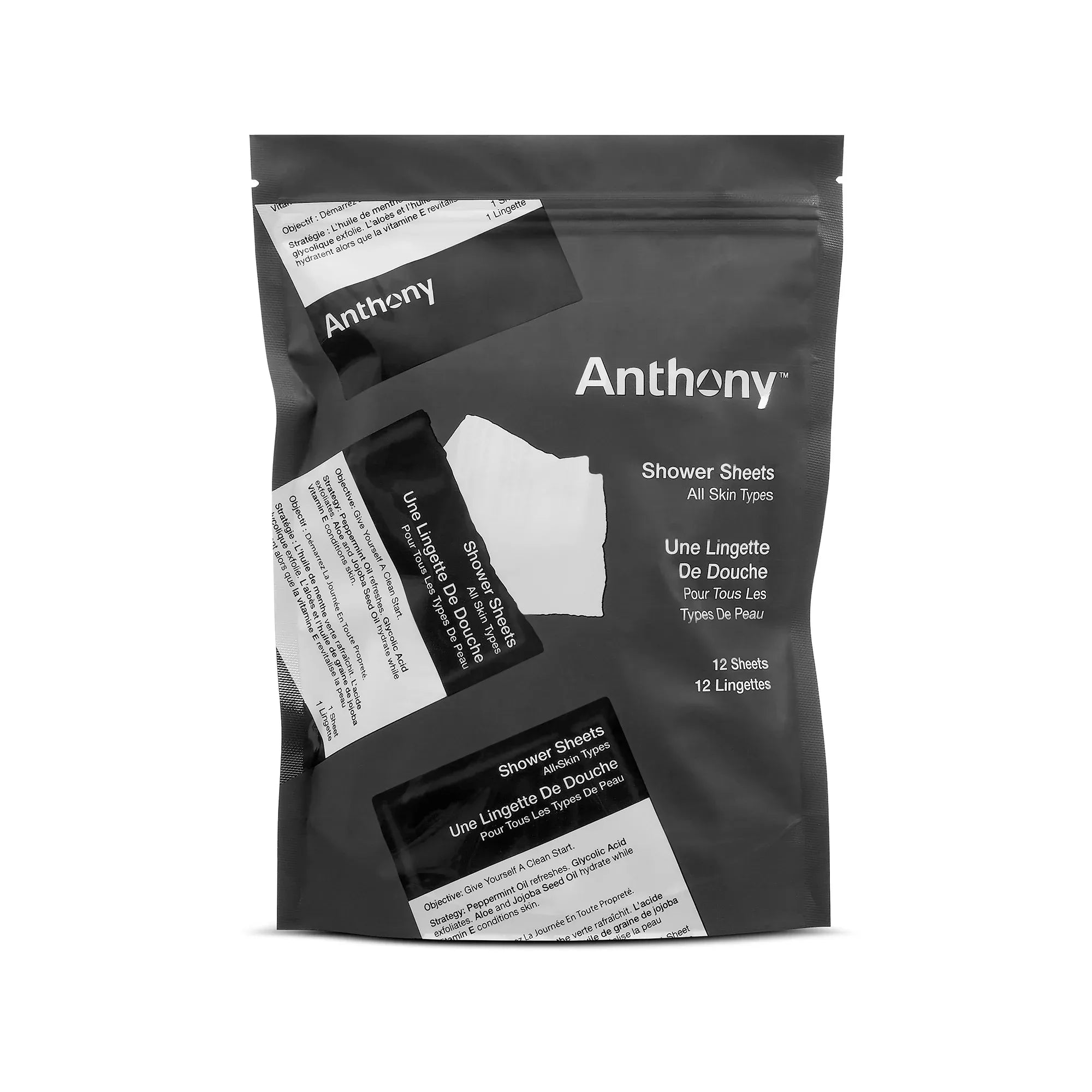 Anthony Shower Sheets - Best body wipes for fresh cleansing on the go
