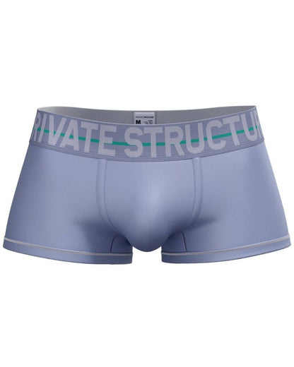 Lilac CITYBOYZ USA Private Structure Mo Lite mid-waist trunk displayed on a model, showcasing its fit and fabric details.